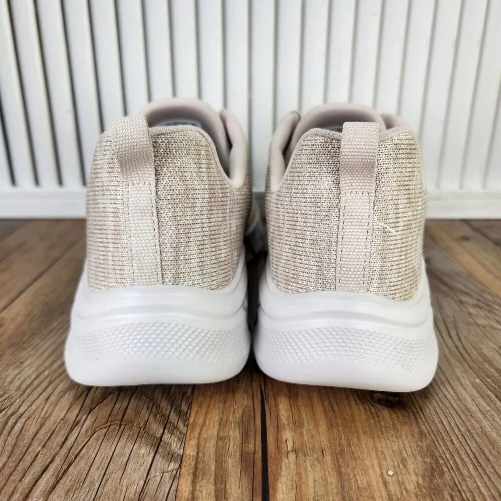 Skechers BOBS B Flex Encore Move Womens Size 8.5 Taupe Memory Foam Shoes 117350